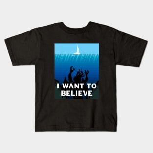 I Want to Believe (in Cthulhu) Kids T-Shirt